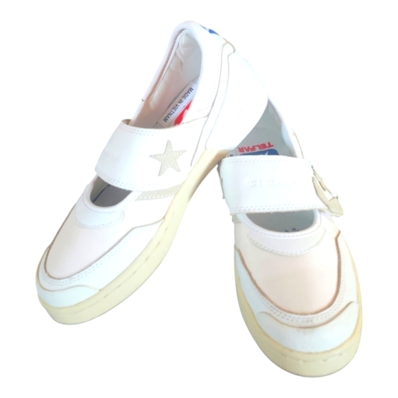 Converse x Telfar Pro Leather Slip-on Mary Jane White Parchment Sneakers - Picture 6 of 11